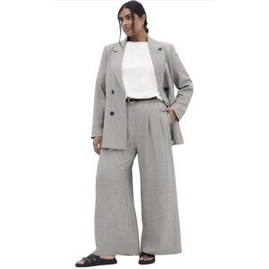 City Chic Women's Plus Size Pants - Hailey Check - Size 18